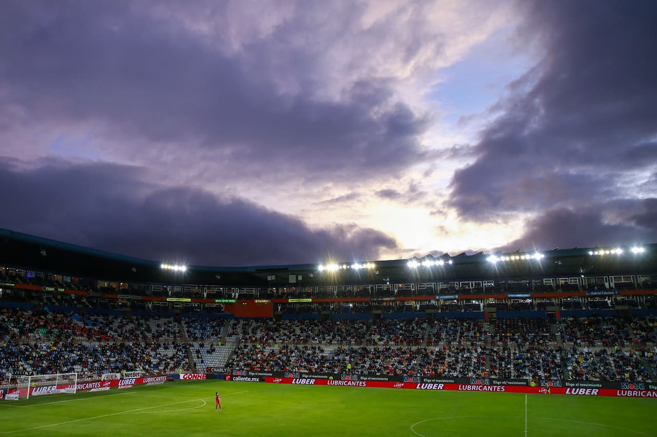 General View during the game Pachuca vs America, corresponding to first leg match Quarterfinal of the Torneo Clausura Guard1anes 2021 of the Liga BBVA MX, at Hidalgo Stadium, on May 13, 2021.
<br>
<br> Vista General durante el partido Pachuca vs America, correspondiente al partido de ida Cuartos de final del Torneo Clausura Guard1anes 2021 de la Liga BBVA MX, en el Estadio Hidalgo, el 13 de mayo de 2021.