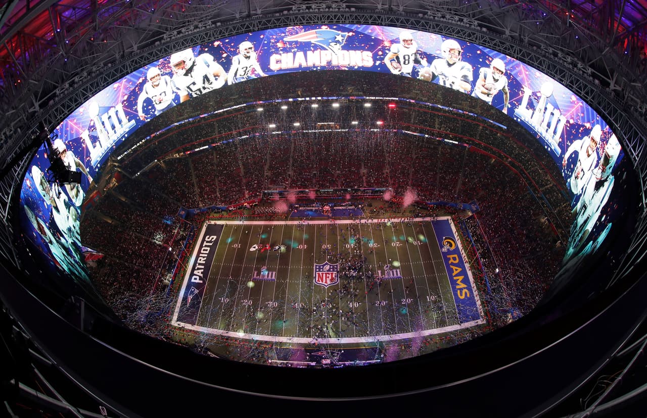 El Mercedes-Benz Stadium se volvió por horas una sucursal de Gillette Stadium, a cientos de kilómetros de distancia pero con una atmósfera que le hizo sentirse en casa a los New England Patriots.