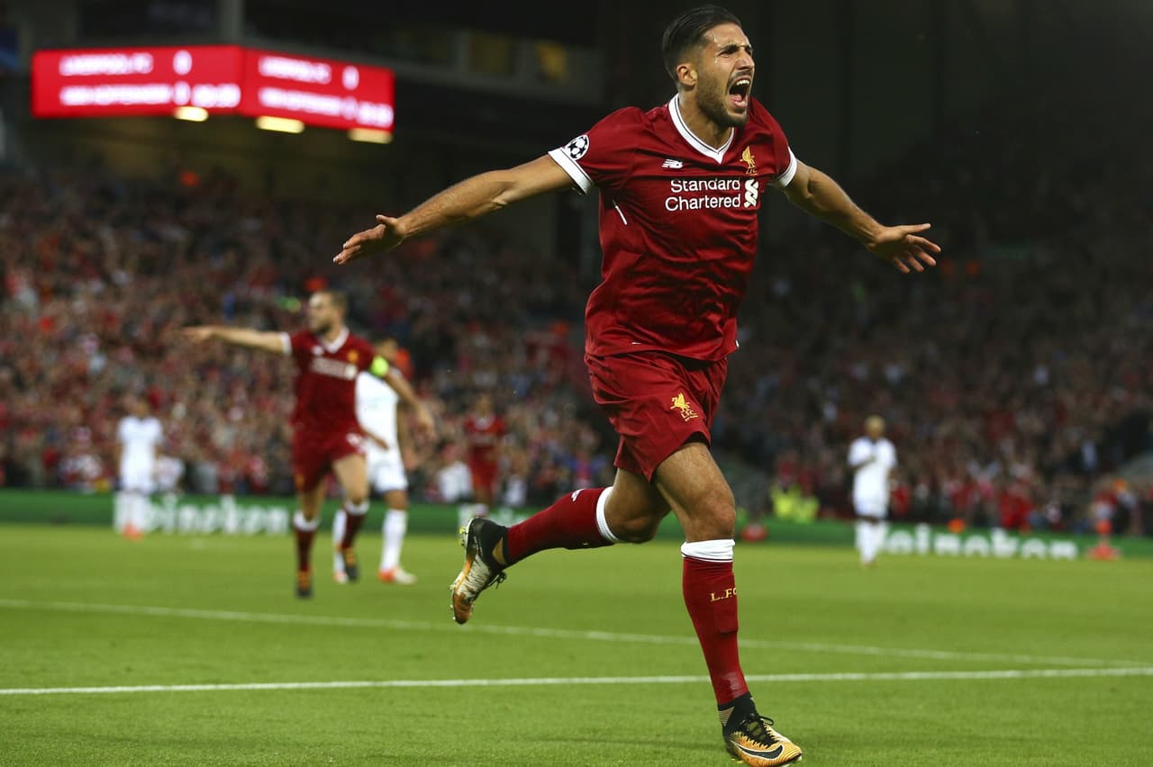 Emre Can convirtió un doblete para los Reds esta noche en Anfield.