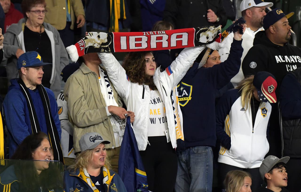 El astro sueco, también presente en las tribunas.