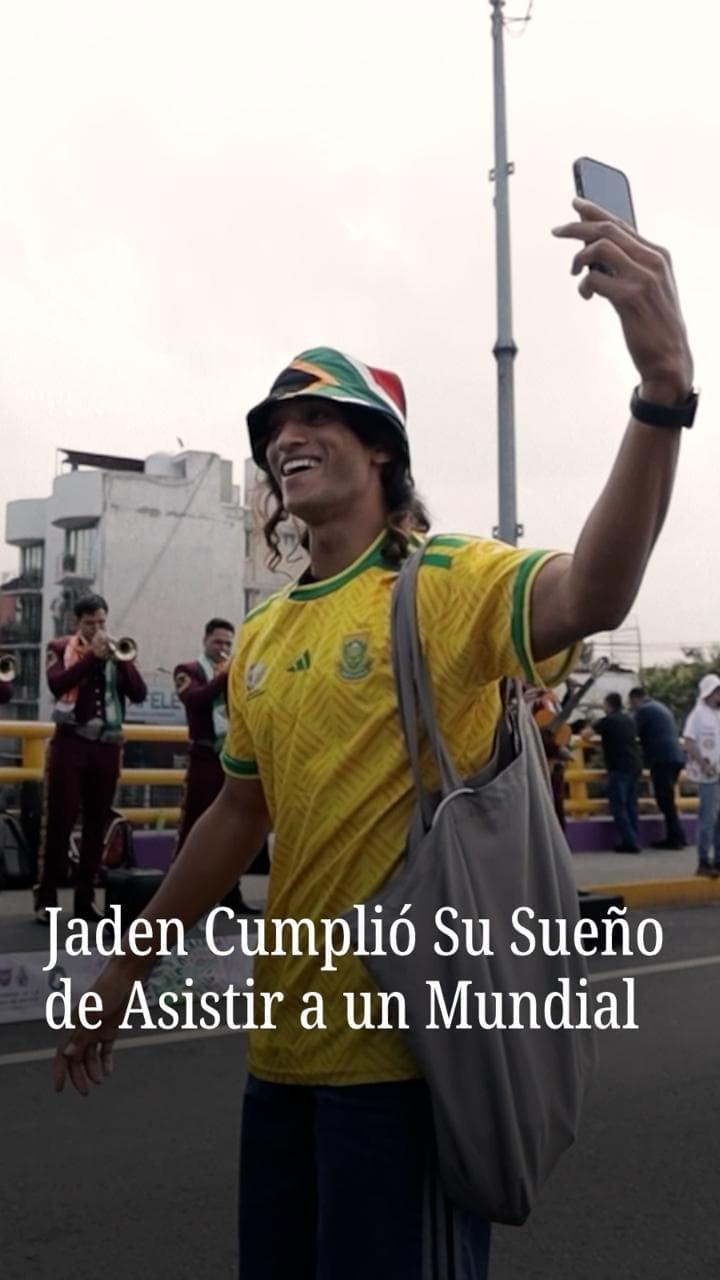 Jaden cumplió su sueño de asistir a la Copa Mundial