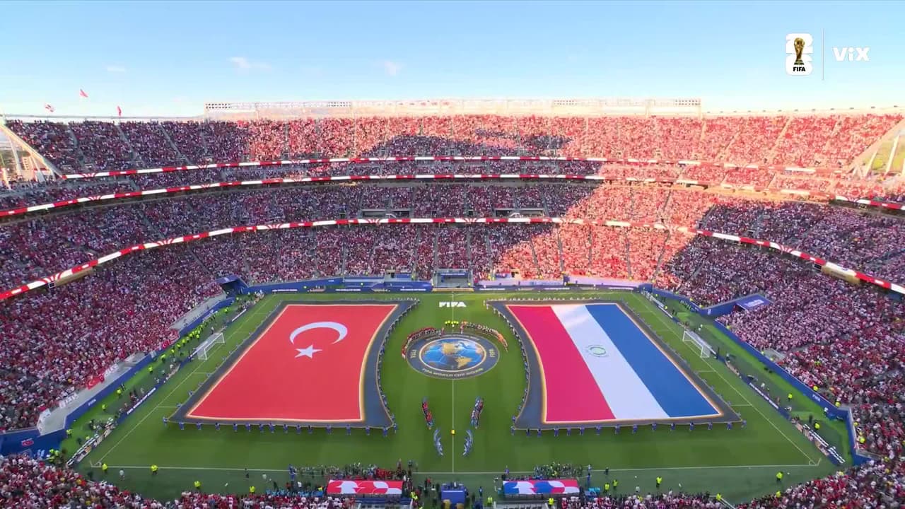 Momentazo ¡Se entonan los himnos de Turquía y Paraguay!