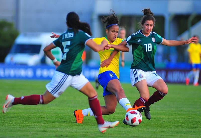 Brasil tuvo el balón un 48 por ciento del partido frente a un 52 por ciento de las mexicanas.