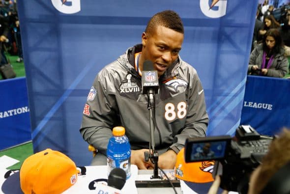 Seguramente los Broncos tendrán muy ocupado a su corredor Demaryius Thomas.