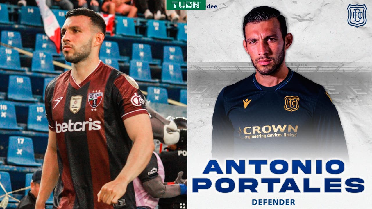 Antonio Portales deja al Atlante para jugar en Europa con el Dundee FC