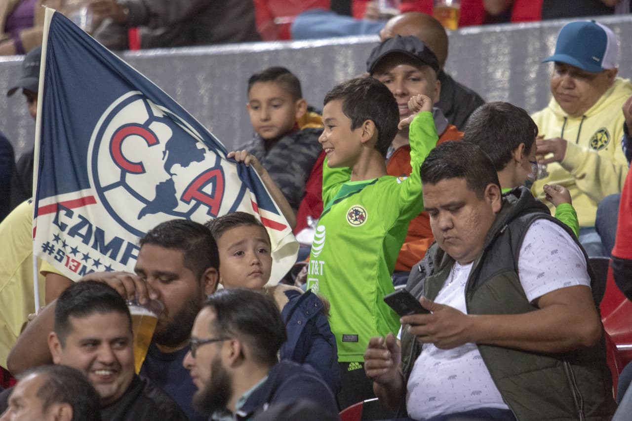 Los fanáticos del América listos para el juego contra Atlas en el Estadio Jalisco por la jornada 2 del Clausura 2019.