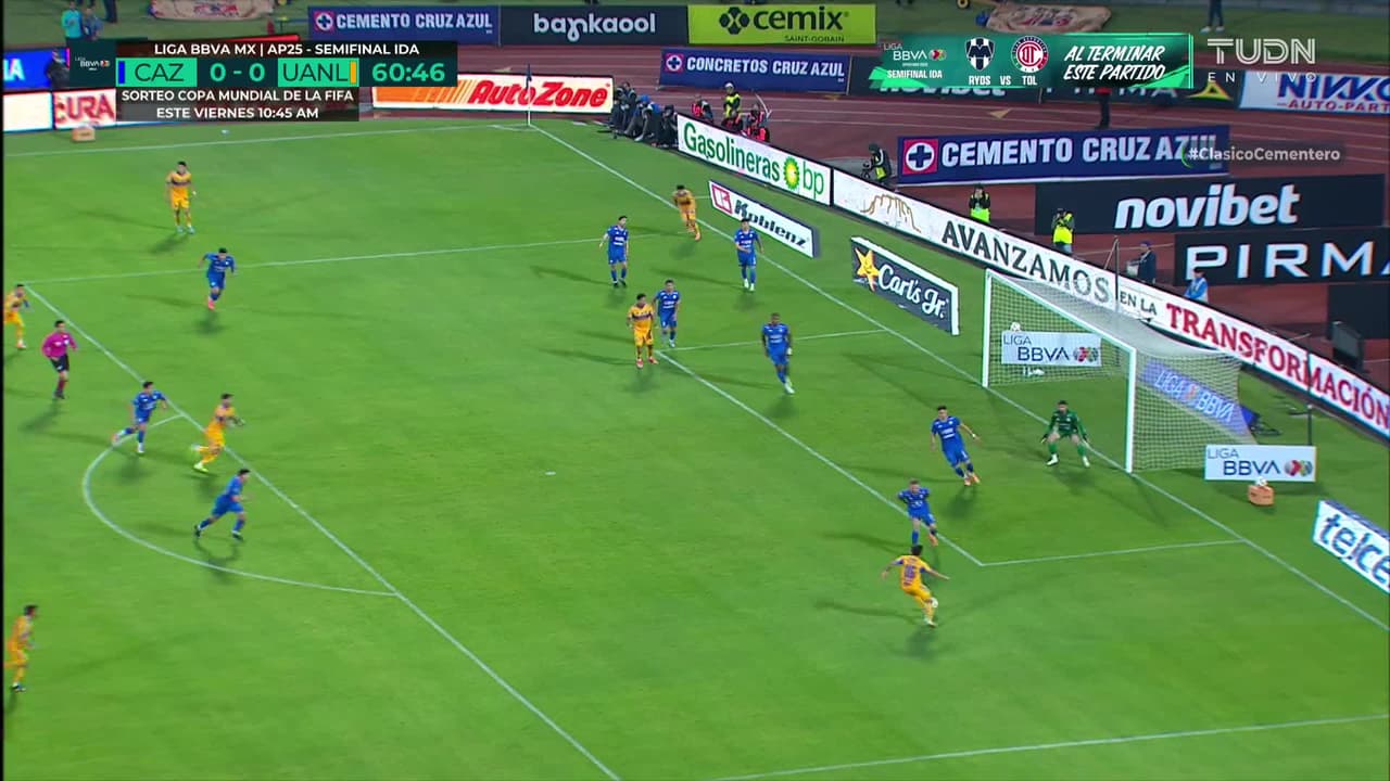 ¡GOL!  anota para Tigres. Ángel Correa