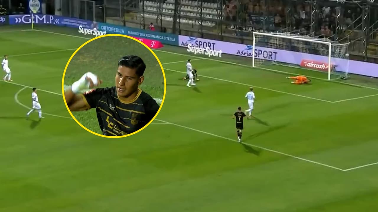 Armando León marca su tercer gol en la temporada con el NK Osijek