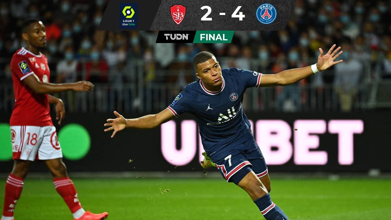 PSG golea a Brest de visita y mantiene liderato en la Ligue 1