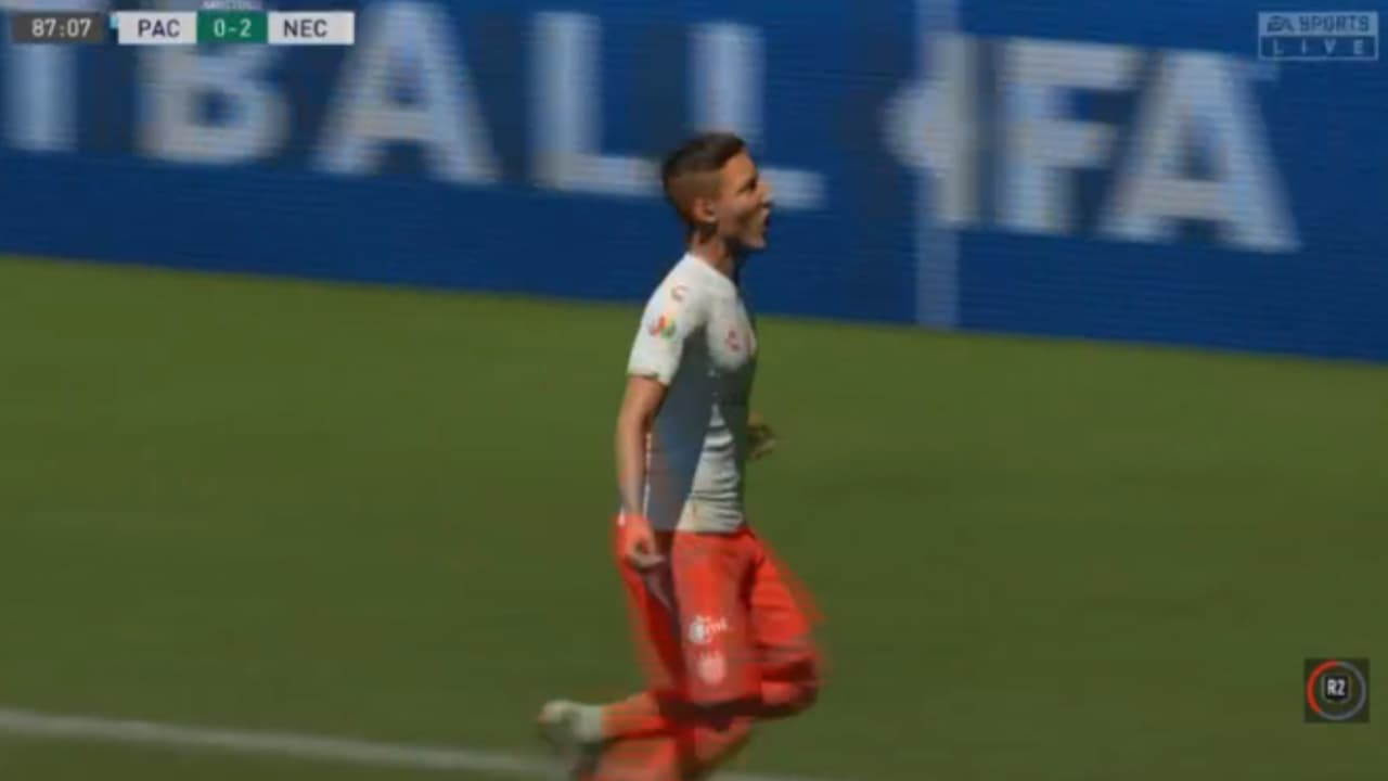 En un duelo desangelado, Carlos Guzmán de Necaxa venció 2-0 a Romario Ibarra, representante del Pachuca en la eLiga MX.