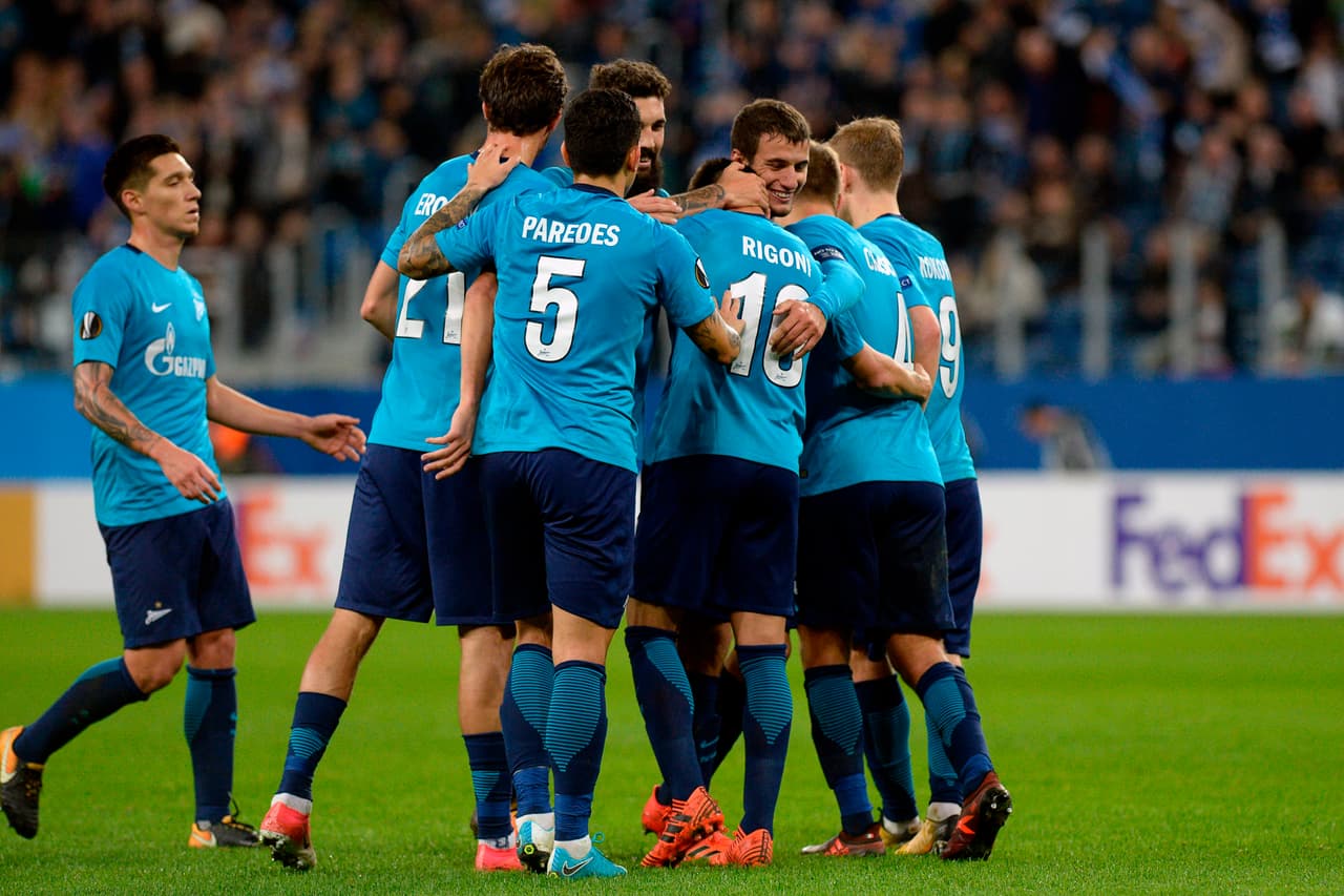 Zenit 3-1 Rosenborg: la escuadra rusa volvió a tener en los argentinos sus mejores armas en ataque. Rigoni marcó triplete y Paredes puso una asistencia. Los de San Petersburgo van con puntaje perfecto.