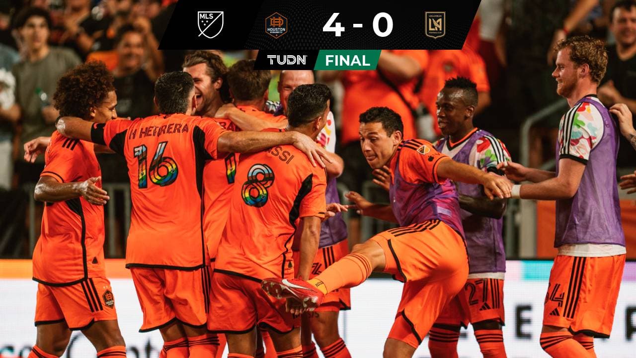 ¡Se desploma LAFC! Houston Dynamo golea y Héctor Herrera da asistencia