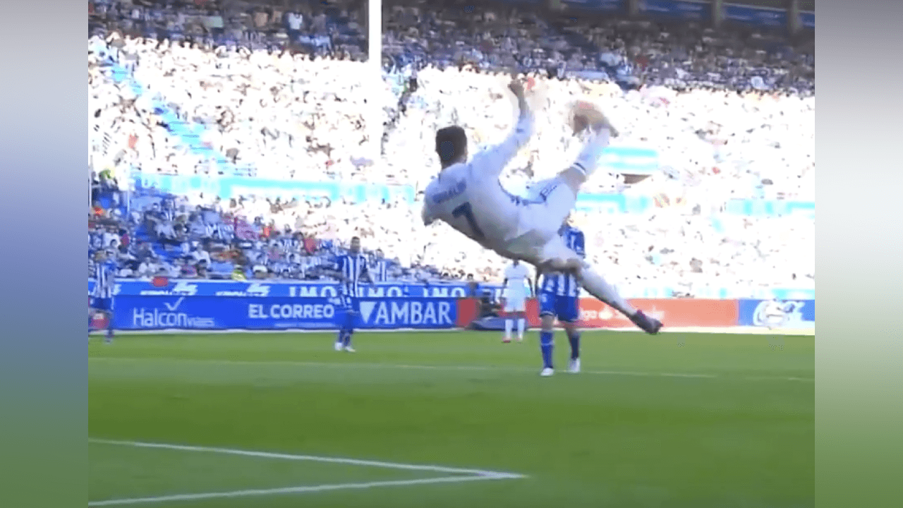 Cristiano no se cansó nunca de intentar chilenas... ¡hasta que anotó una pincelada ante la Vecchia Signora!