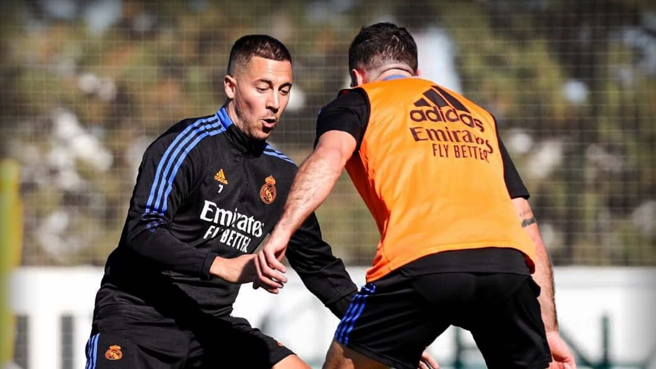 Benzema no entrena, pero Hazard está listo para su primer clásico