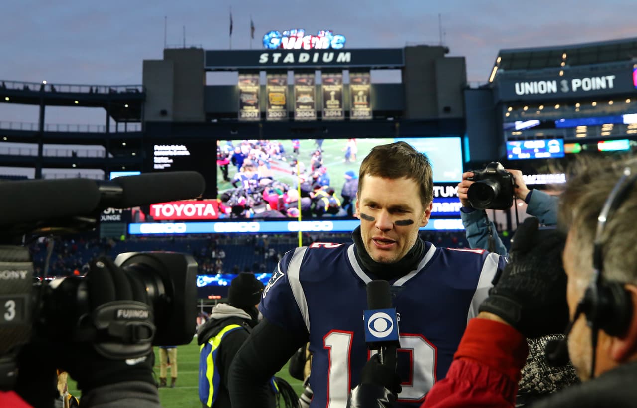 Tom Brady habló al finalizar la victoria de Playoffs de los Patriots 41-28 sobre los Chargers.