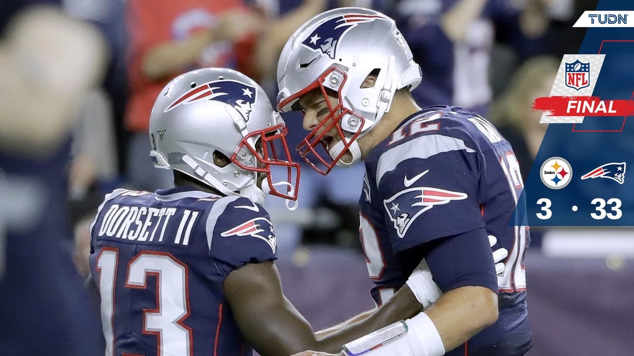 ¡Y sin Brown! Los Patriots exhiben a los Steelers con paliza