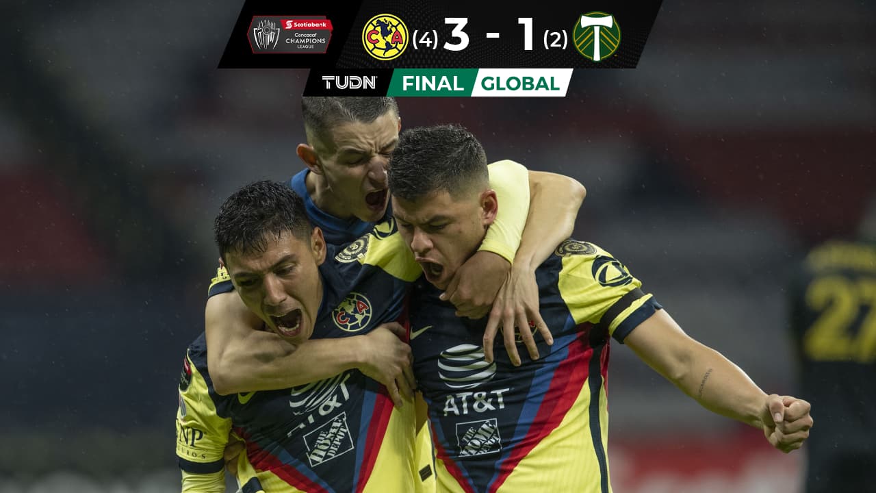 América superó a Portland, al arbitraje y está en Semis de Concacaf