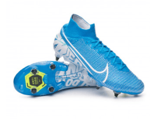 Cristiano Ronaldo usó los Mercurial Superfly VII Elite CR7 Elite ACC Sg-Pro blue-hero-white-volt-obsidian.