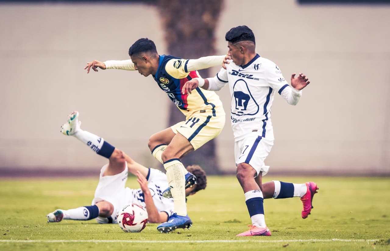 América perdió por cuatro goles con Pumas en la categoría Sub 20
