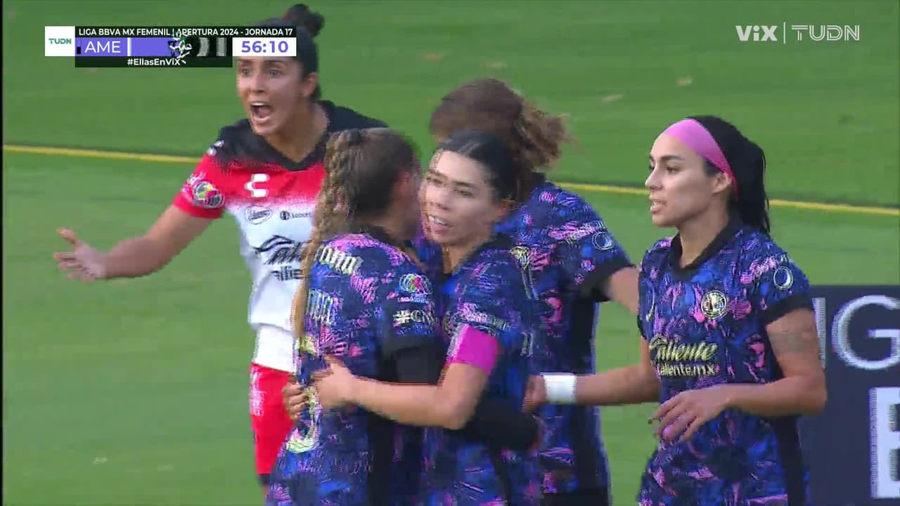 ¡Doblete de Kiana! Palacios empuja el balón tras la buena jugada de Nicki