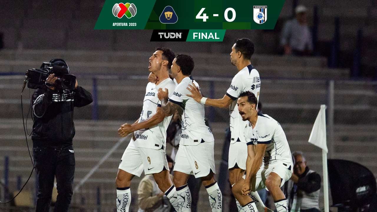 Se desquitaron... Pumas aplasta a unos débiles Gallos Blancos