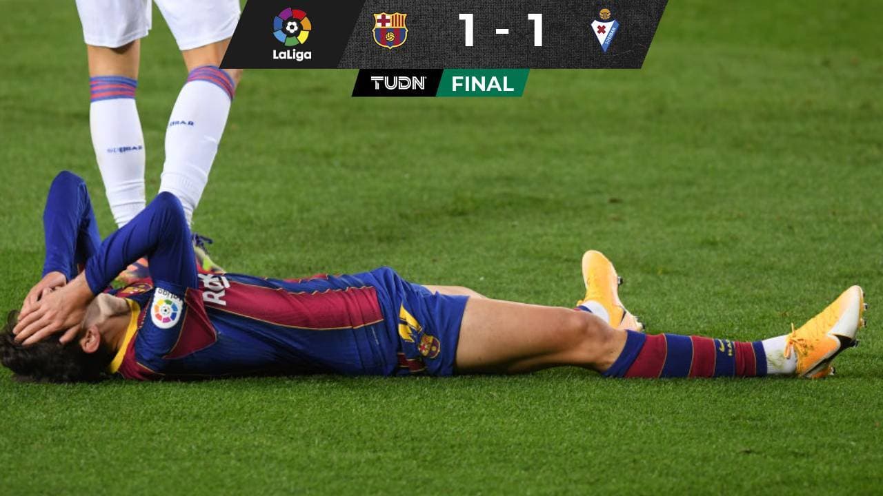 'Pincha' el Barcelona ante Éibar y sin Messi