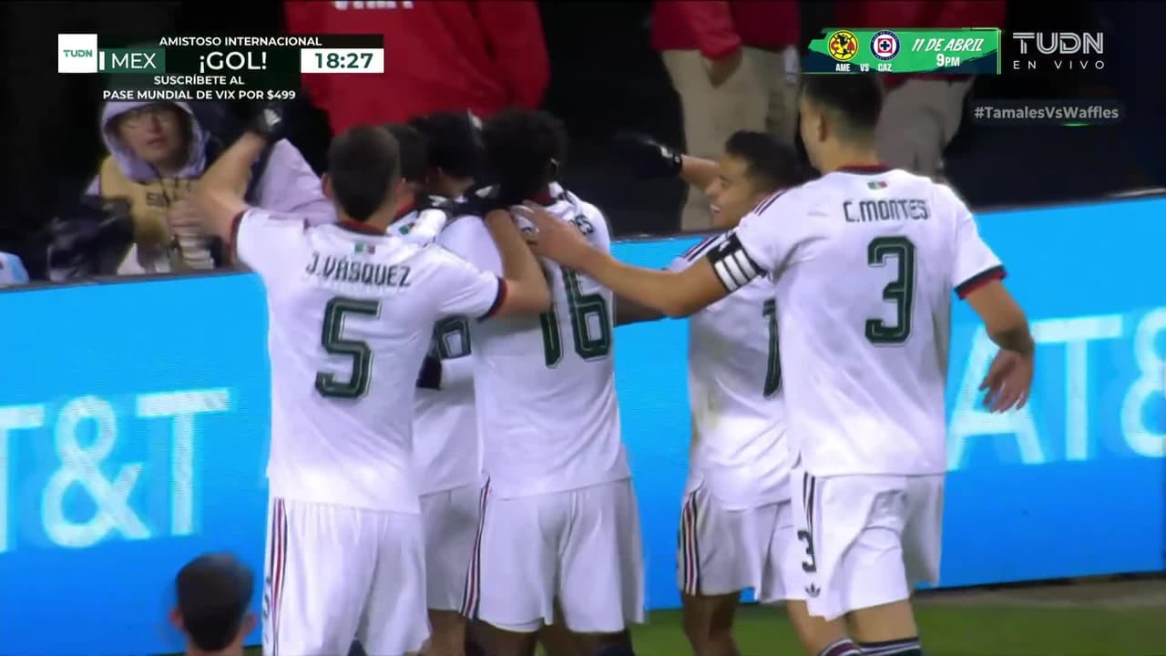 ¡Golazo de México! A balón parado Jorge Sánchez abre el marcador vs. Bélgica