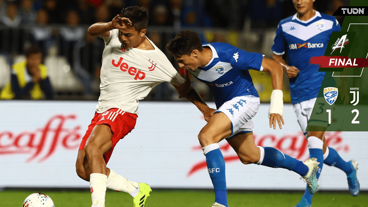 Sin Cristiano Ronaldo, Juventus sufre pero remonta al Brecia