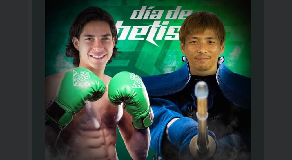 El mexicano en el promocional del juego ante el Alavés.