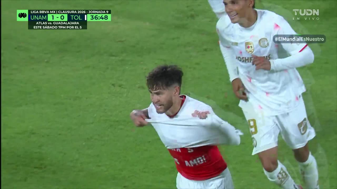¡Golazo del Toluca! ¡Zurdazo descomunal del Canelo Angulo!