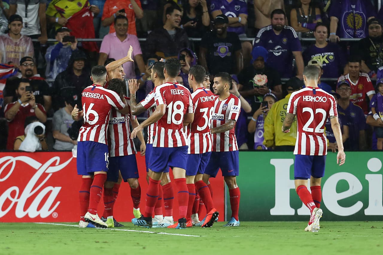 El canterano merengue Marcos Llorente hizo el primero del Atlético de Madrid.