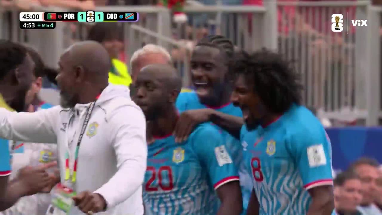 ¡Báilele Congo! Golazo de Wissa para poner el empate ante Portugal