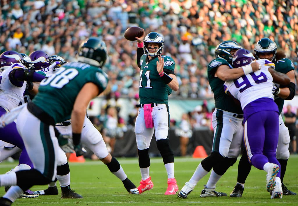 <b>11) Philadelphia Eagles (2-3)</b>. Se suponía que el regreso del QB titular Carson Wentz iba a ser una inyección para los Eagles, pero no ha generado el efecto deseado. La defensa es porosa y no funcionó.