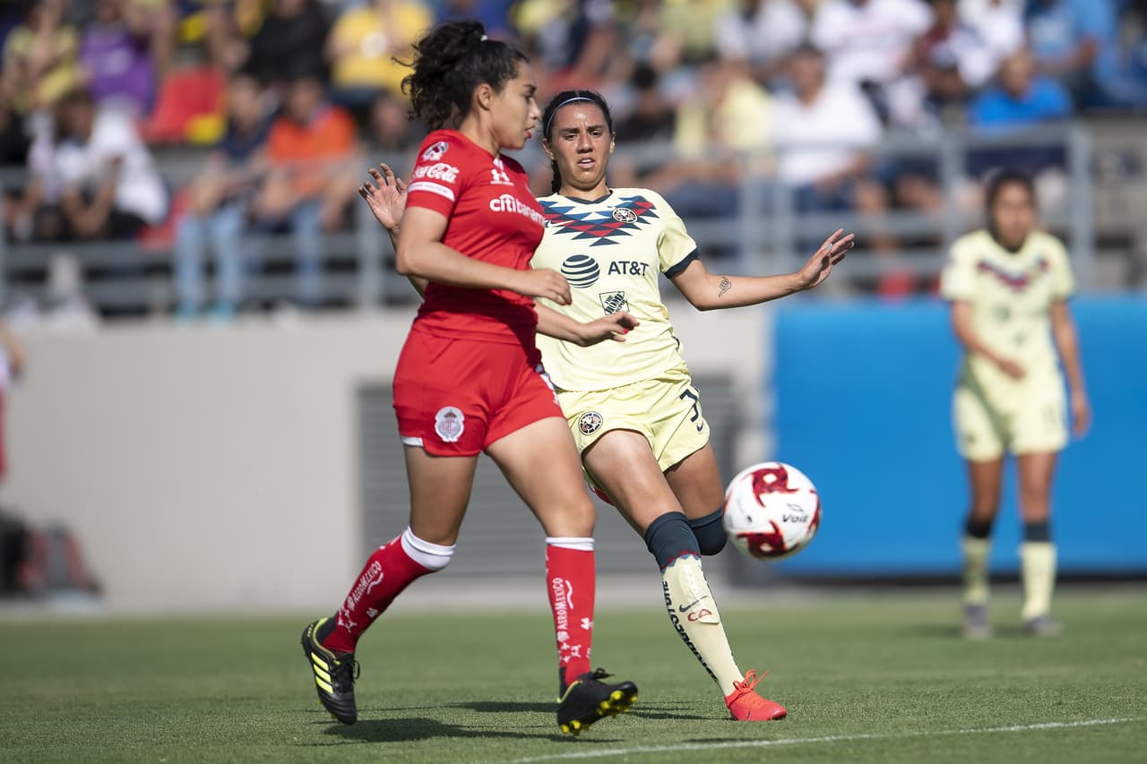 Partido vibrante de ida y vuelta entre el América y el Toluca en la Liga MX Femenil, por la Jornada 8.