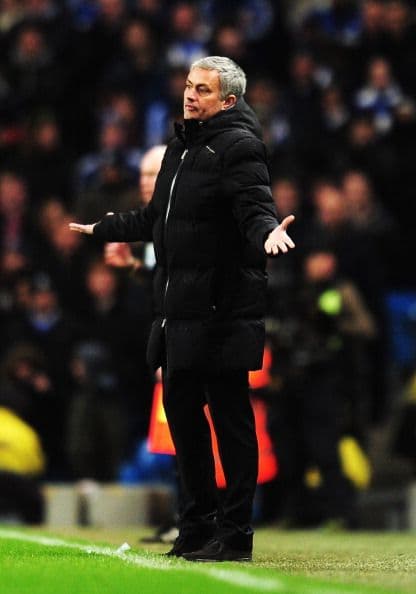 Con el primer gol del Manchster City comenzó a perder la paciencia.