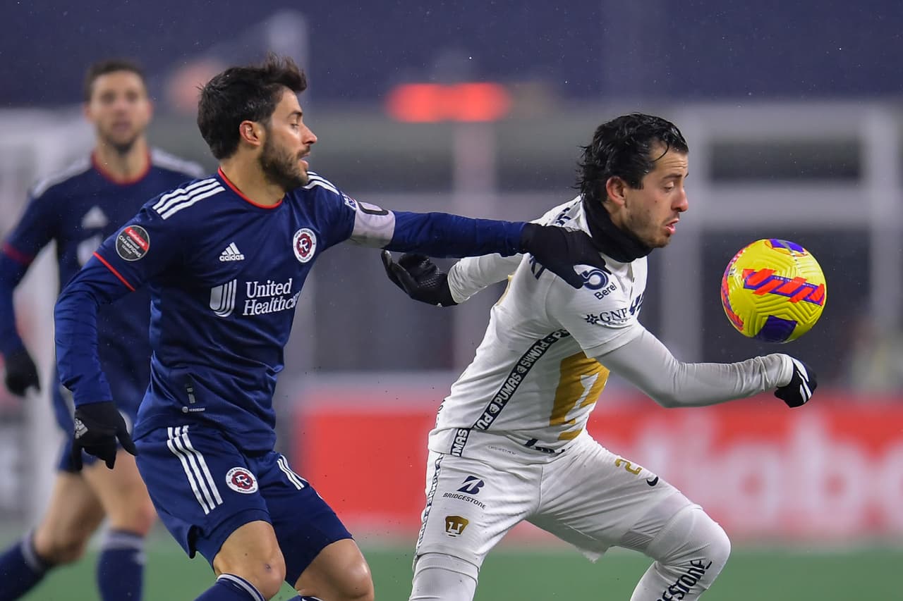 New England Revolution fue muy superior a los Pumas y se impuso gracias a un doblete de Adam Buksa y otro tanto de Sebastian Lletget.