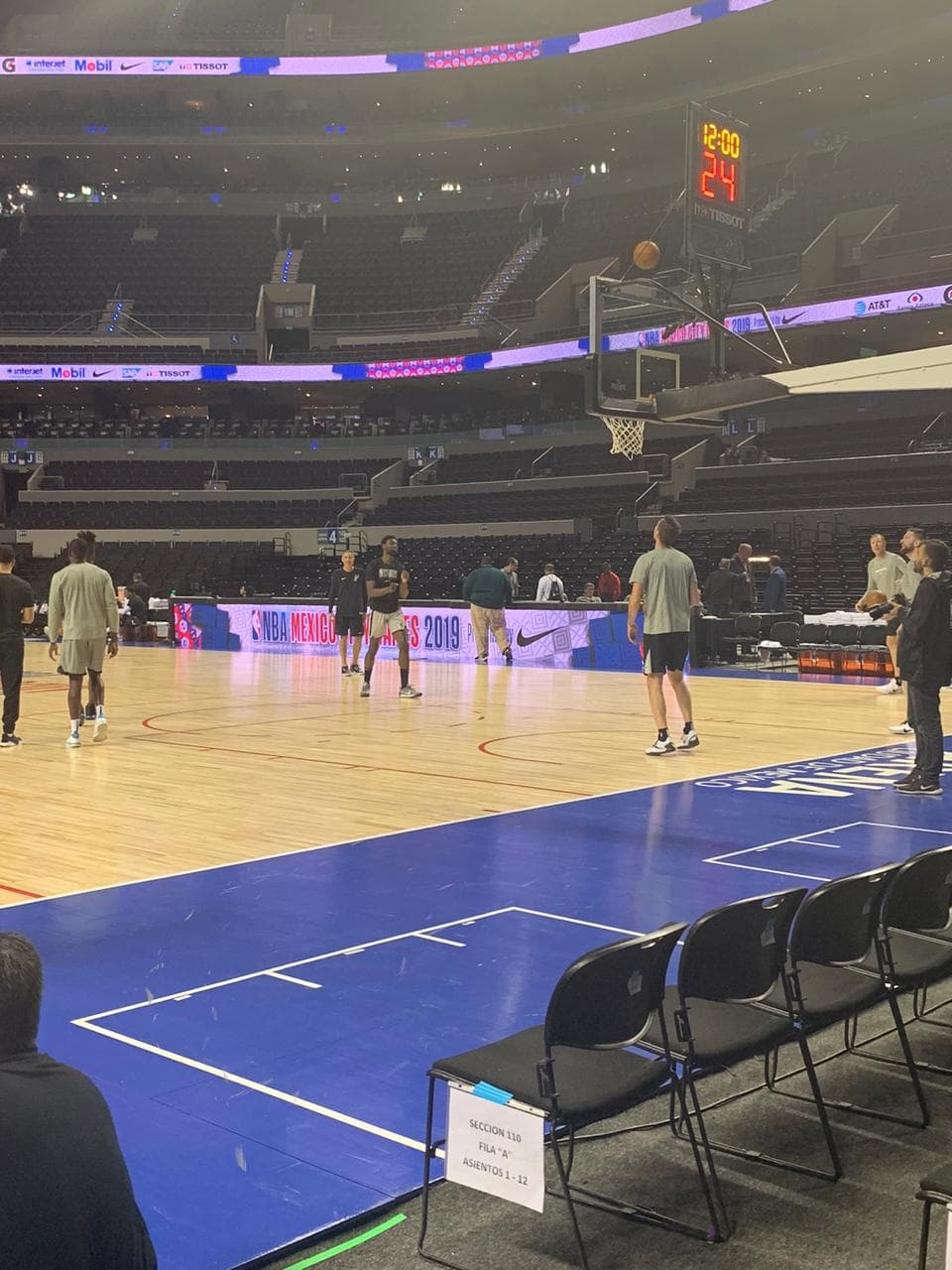 El Arena Ciudad de México esta listo para albergar el duelo de la NBA entre Spurs y Suns.
