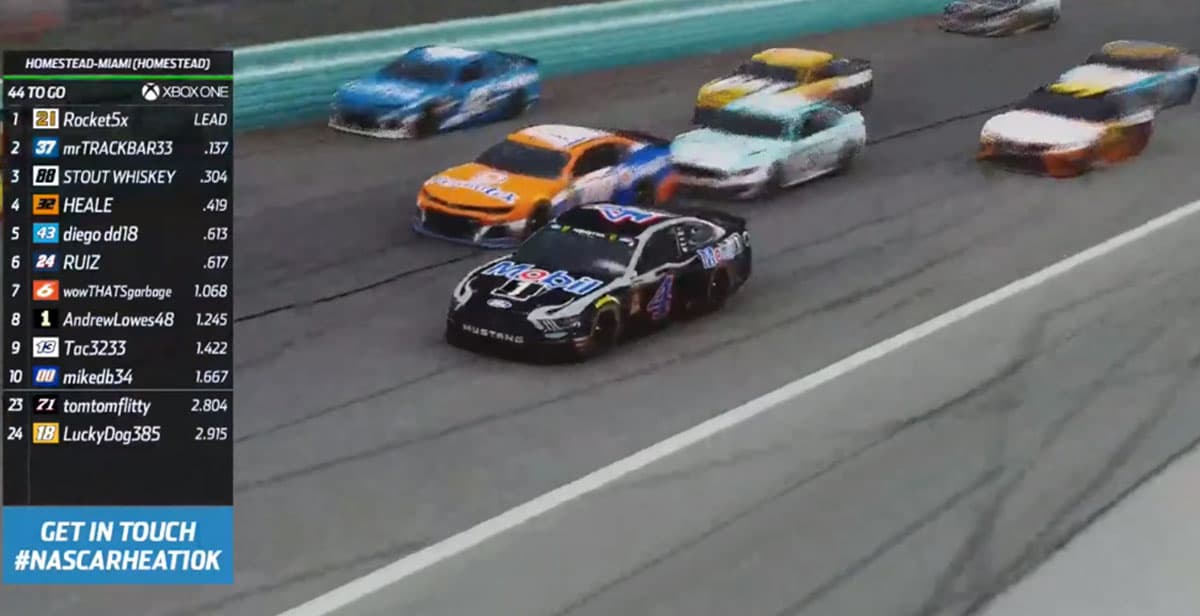 NASCAR celebró un evento de carreras por E Sports