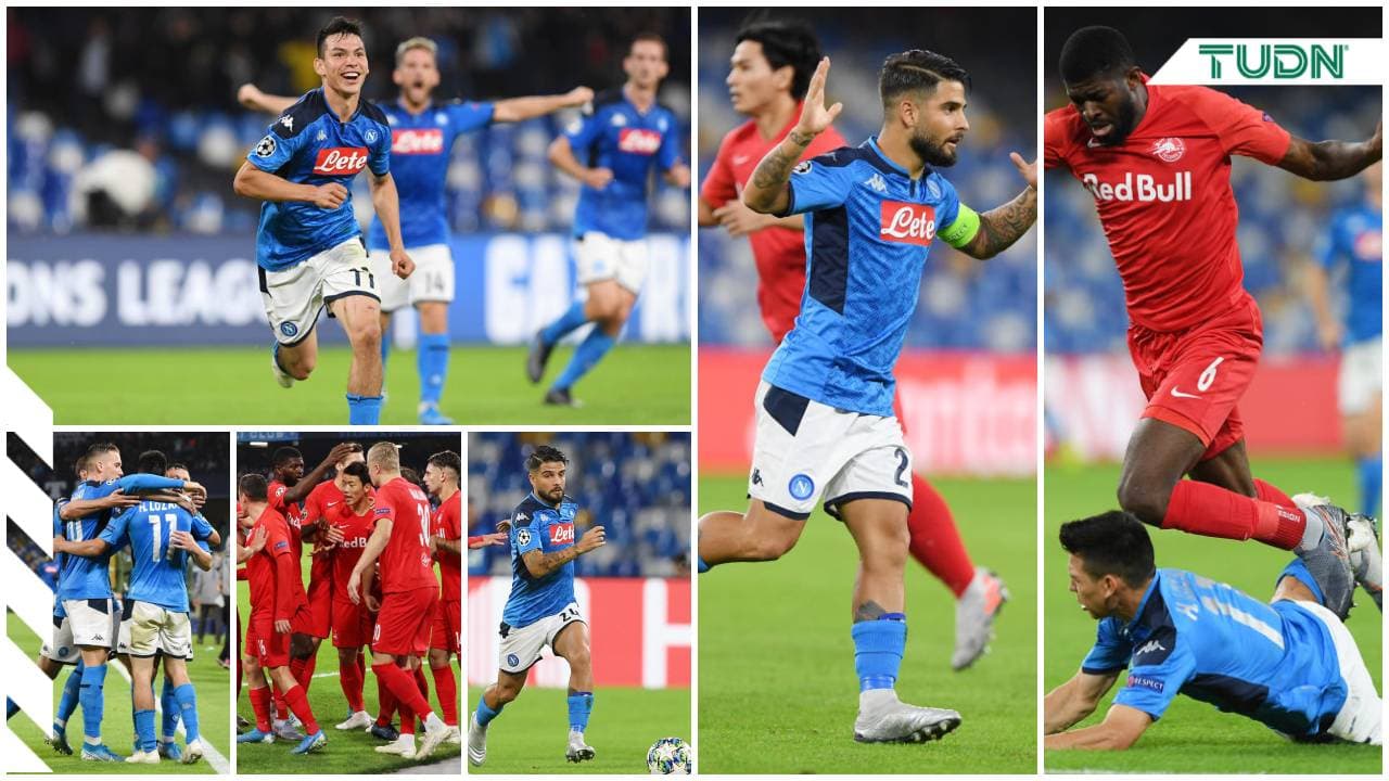 Napoli 1-1 Salzburg. Los napolitanos son segundos con ocho puntos, Salzburg tiene cuatro en el Grupo E.