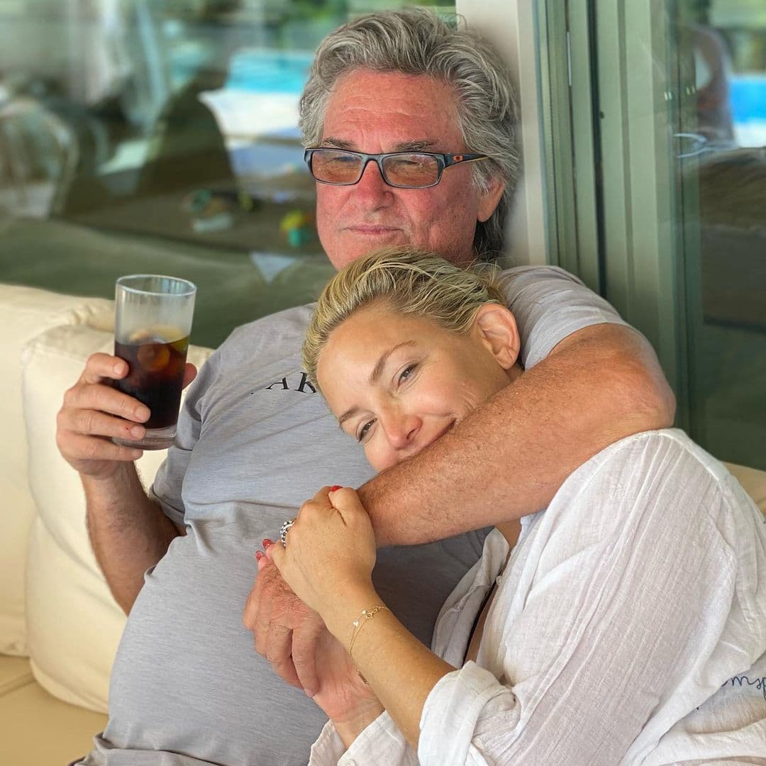 Kate Hudson compartió una foto con Kurt Russel como una gran figura paterna.