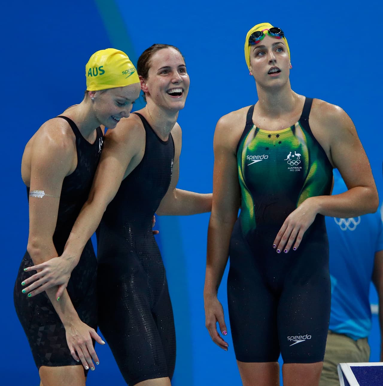 Otro récord olímpico se rompió, el que registraron las australianas con un tiempo de 3:32.39 en el relevo 4x100m estilo libre femenino.