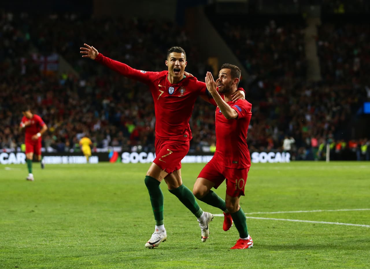 El astro luso fue vital con sus goles para el título portugués. Fue el máximo anotador de la fase final de Nations League.