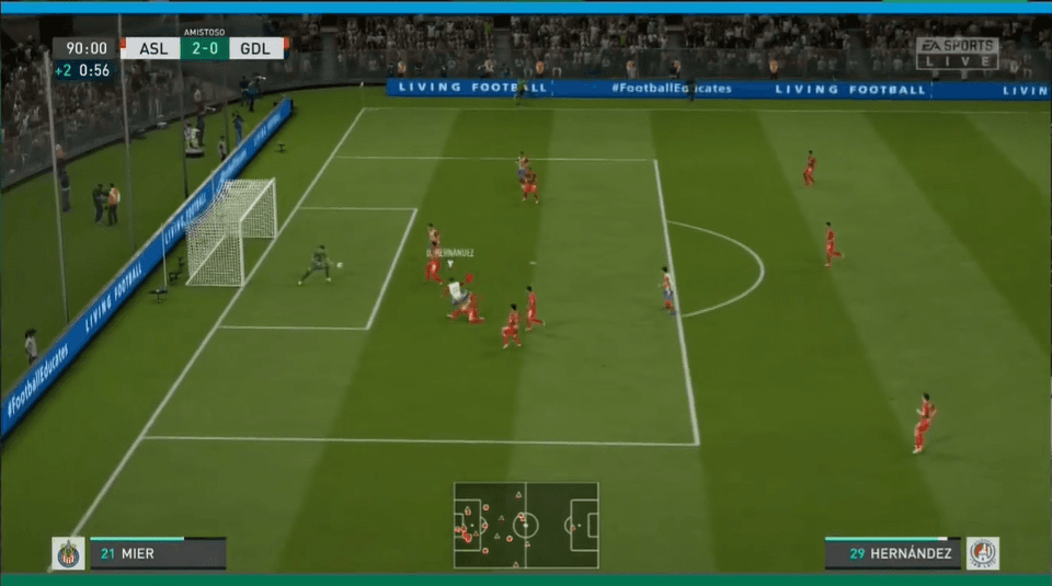 De la mano de González, el Atlético San Luis vence 2-0 a las Chivas de Guadalajara guiadas por Dieter Villalpando; las Chivas no han podido ver la victoria en la eLiga MX.