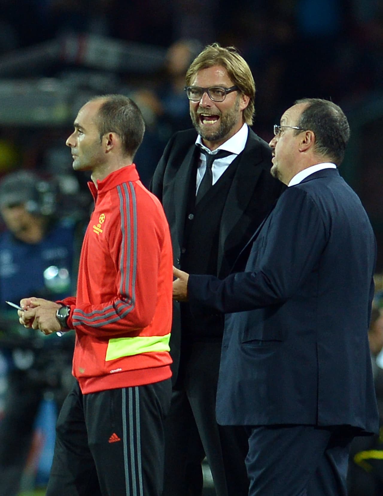 Jürgen Klopp y Rafa Benítez durante un enfrentamiento previo en Europa.
