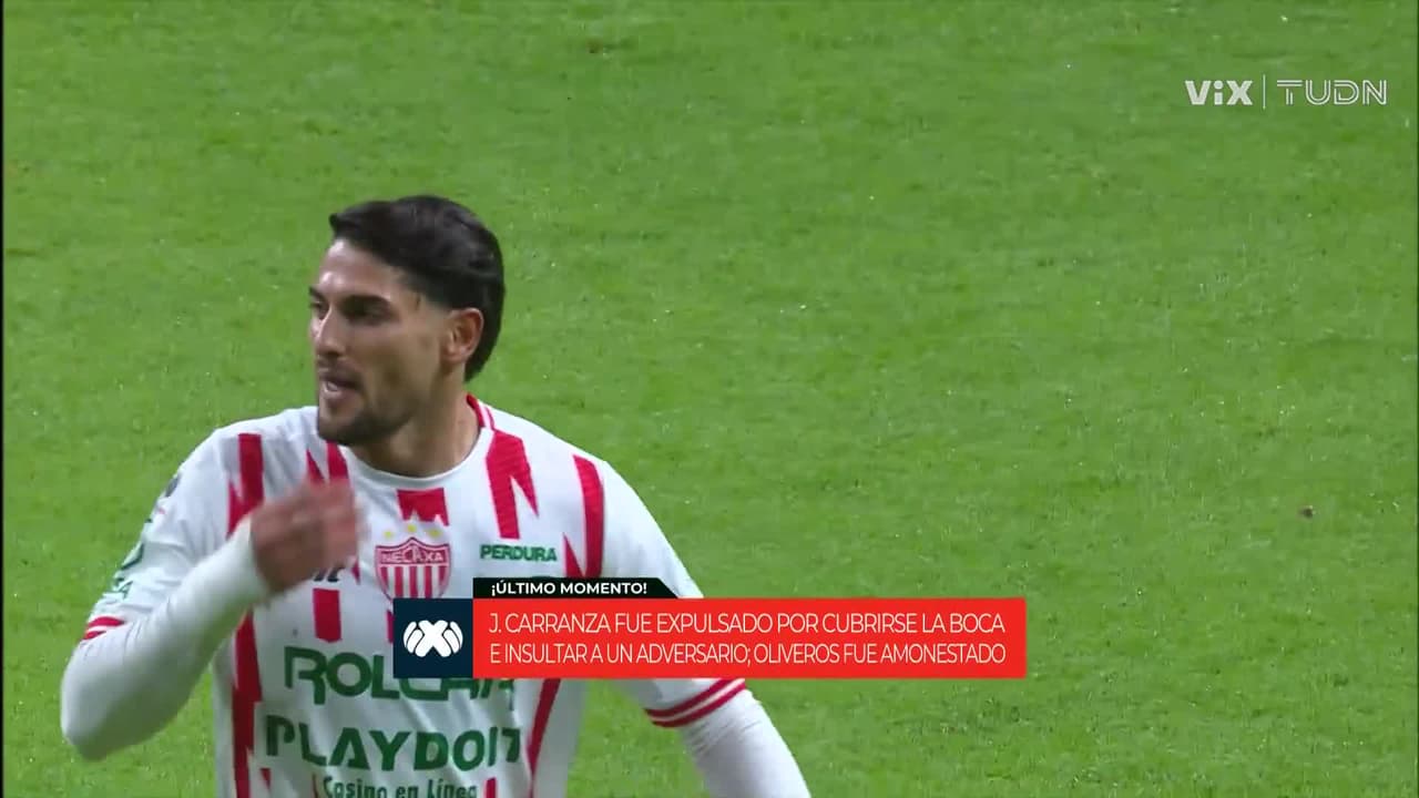 ¡Necaxa se queda con 10! Ley Prestianni sobre Carranza