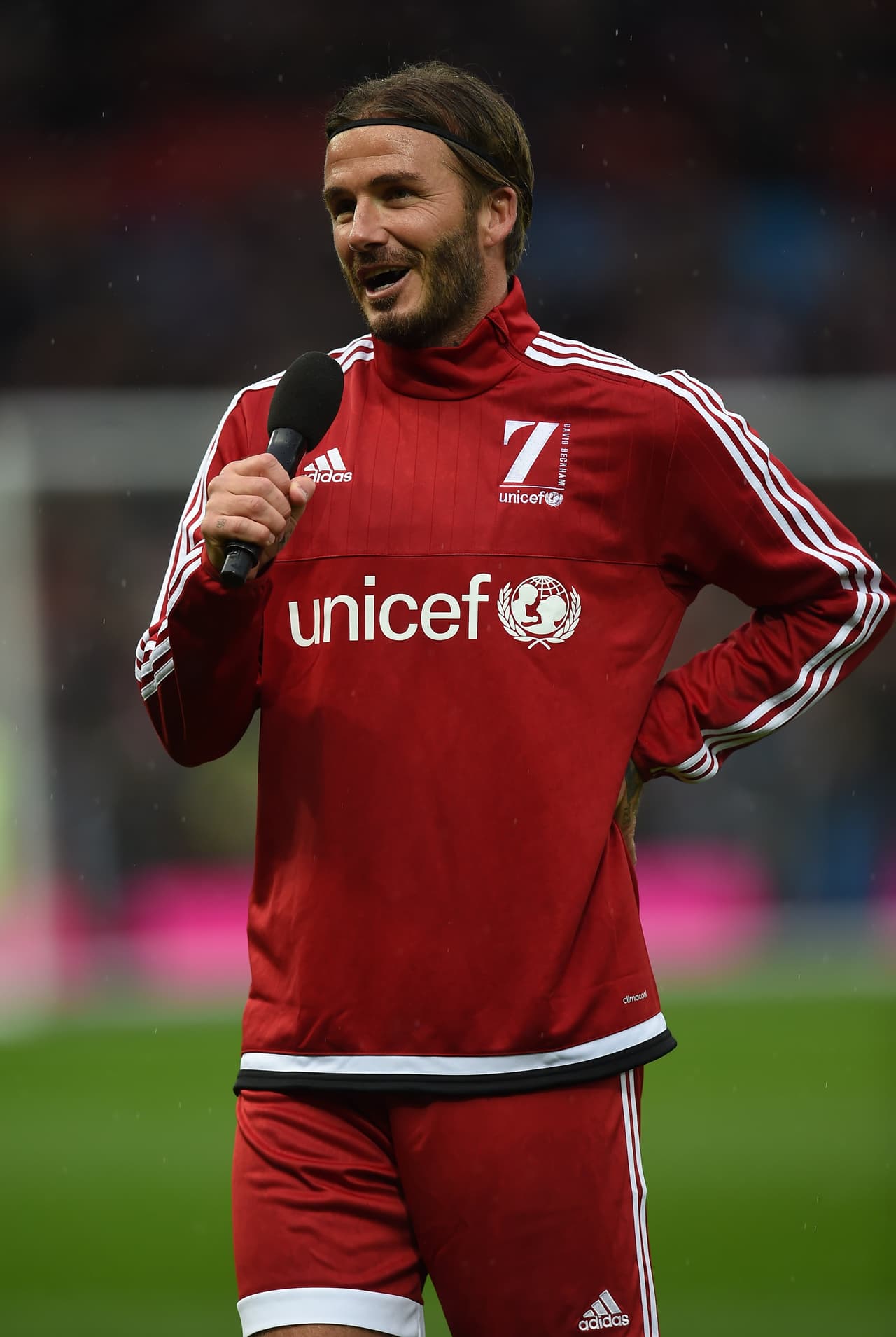 Beckham habló antes del partido.