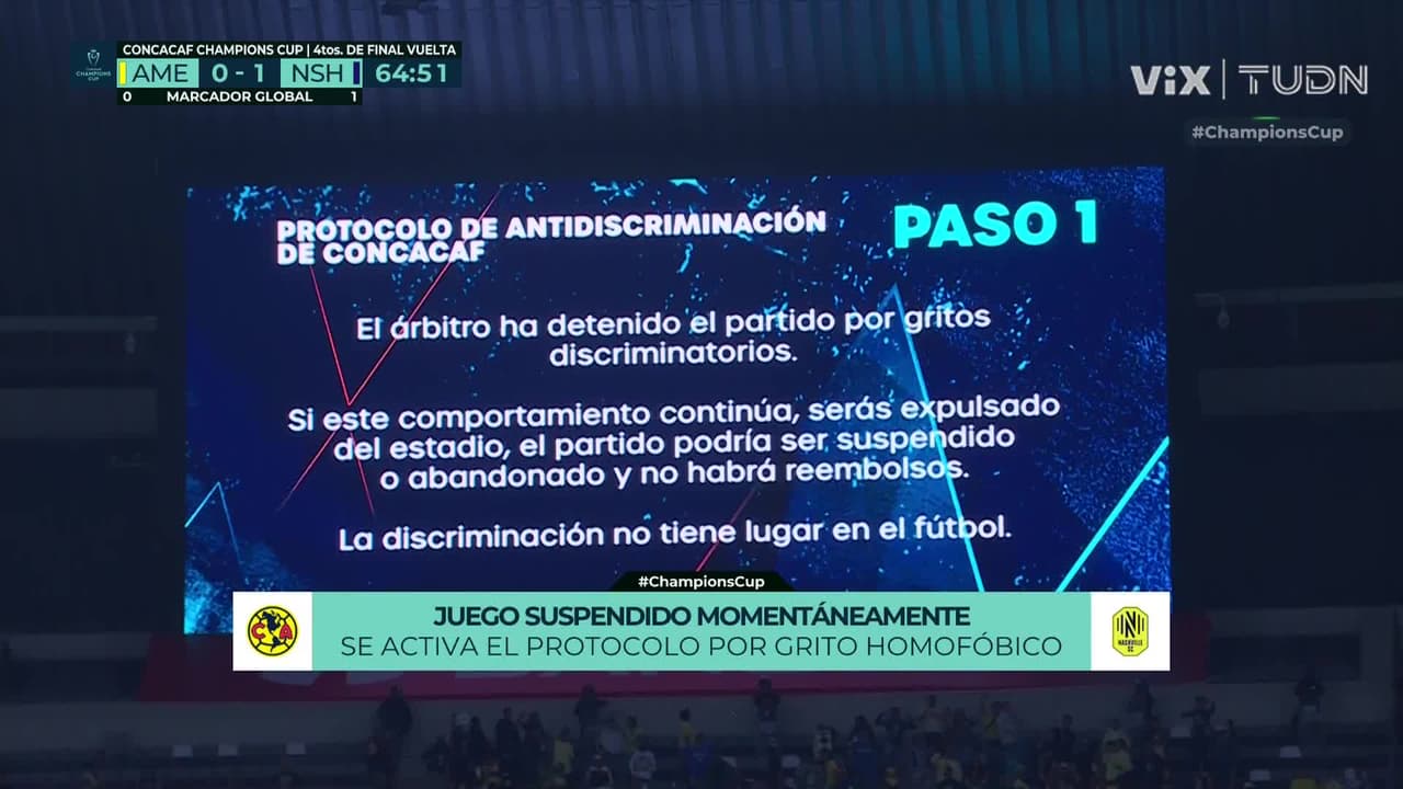 ¡Una vez más! ¡El partido es detenido por el grito prohibido!