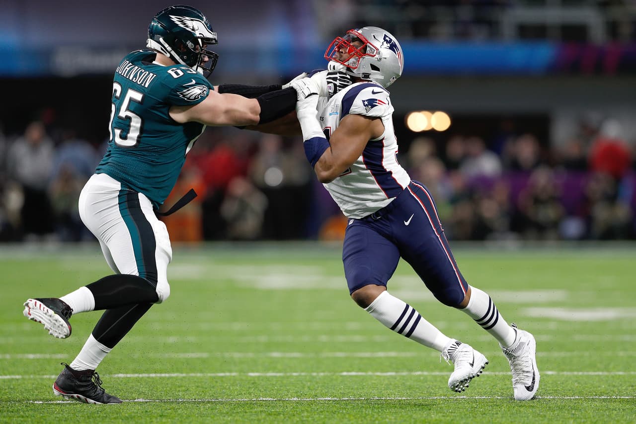 Lane Johnson, una pieza muy importante en la ofensiva de los Philadelphia Eagles, campeones del Super Bowl LII.