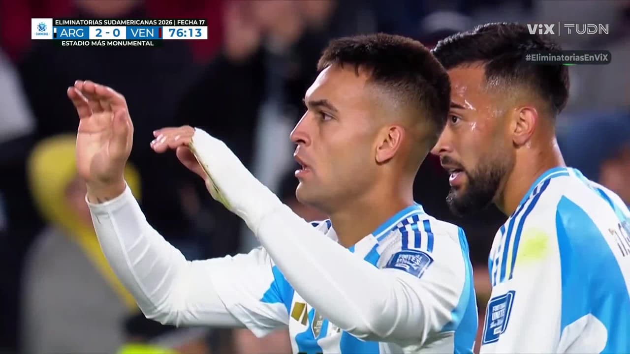 ¡Jugadón colectivo de Argentina termina en golazo de Lautaro!