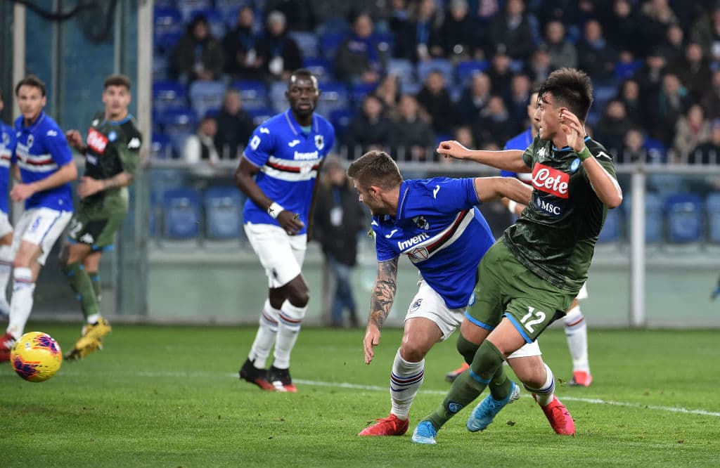 El mexicano, Hirving 'Chuky' Lozano' se quedó en la banca los 90 minutos en la visita del Napoli a la Sampdoria.
